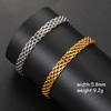 Cazador Trendy Mesh Chain Women's Bracelet Stainless Steel Gold Plated Waterproof Bracelets Party Birthday Gifts Wholesale New