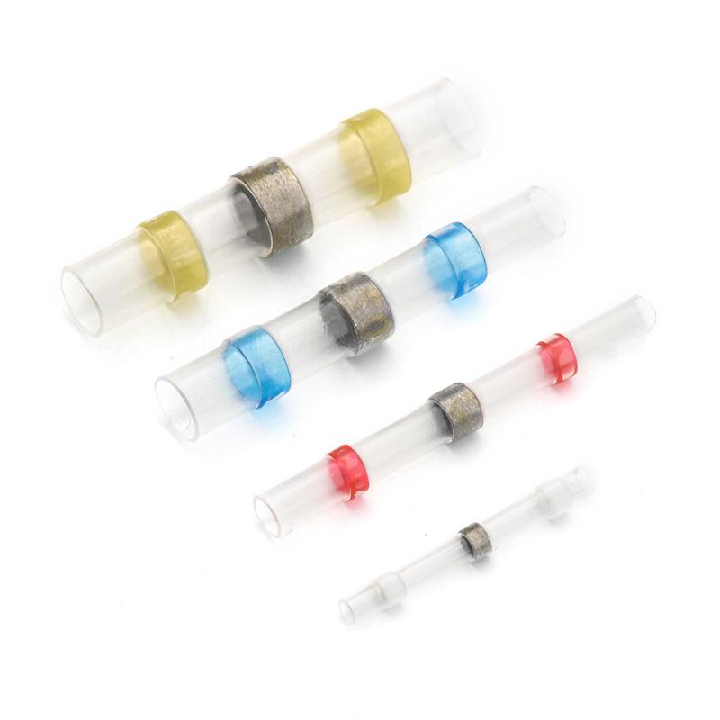 50Pcs Waterproof Solder Sleeve Heat Shrink Tube Wire Terminal Connector 4 Sizes