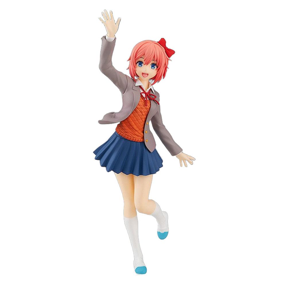 18CM Anime Game Doki Doki Literature Club Sayori Figure Cute Girl Animation Model Toys Gifts Collection Decoration Ornaments PVC