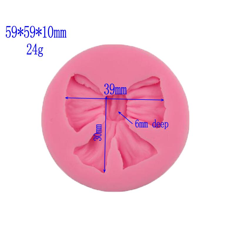 Formas De Silicone 3d Mini Bowknot Silicone Molds Wedding Cake Decorations Chocolate Fudge Mold Kitchen Baking Tools