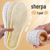 Unisex Winter Velvet Insoles: Warm, Soft, Sweat & Odor-Absorbing, Shock-Reducing, Lambswool Comfort for Pain-Free Feet
