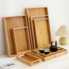 Natural Wood Food Storage Trays Rectangular Serving Tray Decorate Tray Tea Food Tray Bathroom