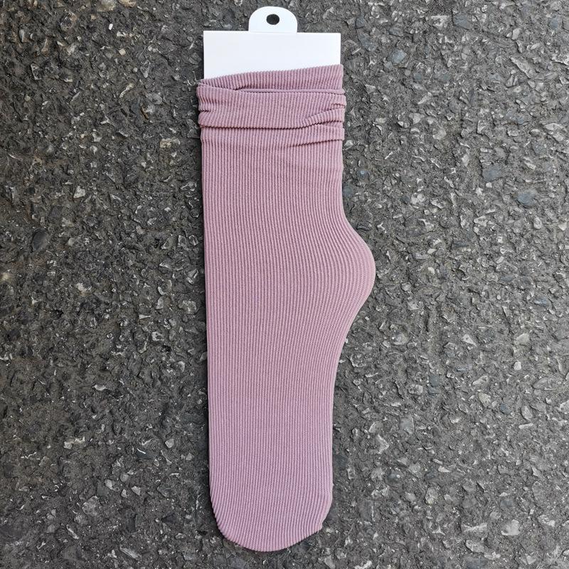 Spring/Summer Breathable Cotton Socks: Thin, Anti-Pilling, Seamless Postpartum Comfort, Solid Color, Casual Fashion