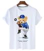 Funny Bear Print Tshirt Women Fashion Cartoon Harajuku Casual Tshirt FeUnisex Summer Short Sleeved Top Tees Unisex T Shirt