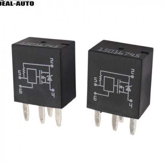 Set Of 2 Headlight A/C Relay For Trailblazer Buick GMC Fuse Module Tested