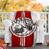 1pc Ajax FC Theme Blanket - Digital Print, Polyester, Cozy for All Seasons, Perfect for Outdoor, and Travel