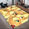 Applejack My Little Pony Home Sofa Decoration for Living Room & Bedroom, Non‑Slip Play Flannel Floor Mat for Game Room