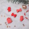 1-20PCSChristmas Gift Box Silicone Mold DIY Scented Candle Chocolate Fondant Cake Baking Mold for Gloves Bones Crafting Supplies