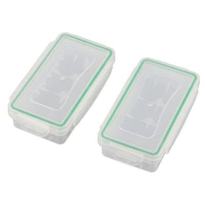 2 pezzi 18650 batteria scatola di immagazzinaggio custodia supporto batterie impermeabile coperchio di protezione