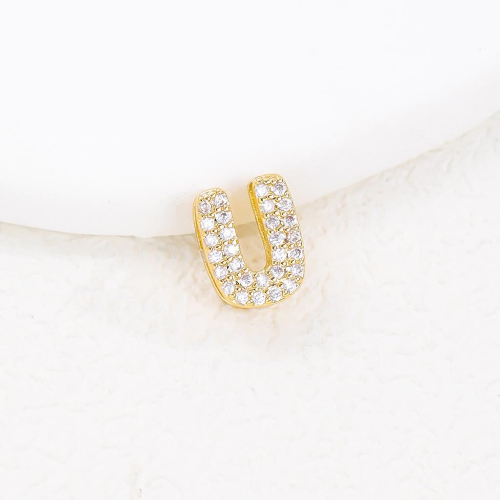 Initial A-Z Letters Pendant Necklace Women Men Choker Stainless Steel Necklace Pendant Necklace Gold Color Hip Hop Iced