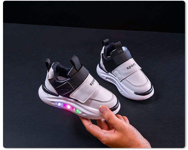 Leuchtende Sneaker für Kinder - Trendige Laufschuhe mit weicher Sohle für Jungen & Mädchen, Lässiger Stil für Frühling/Herbst