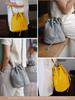 2024 Autumn-Winter Women's Fashion Drawstring Bucket Bag - Retro Single Shoulder Crossbody Commute Bag