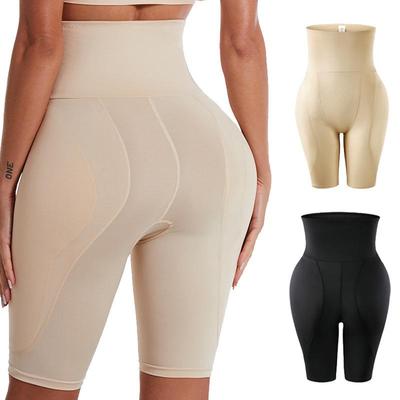 Plus Size High-Waisted Tummy Control & Hip-Enhancing Shaper Shorts with Padded Lifting Effect
