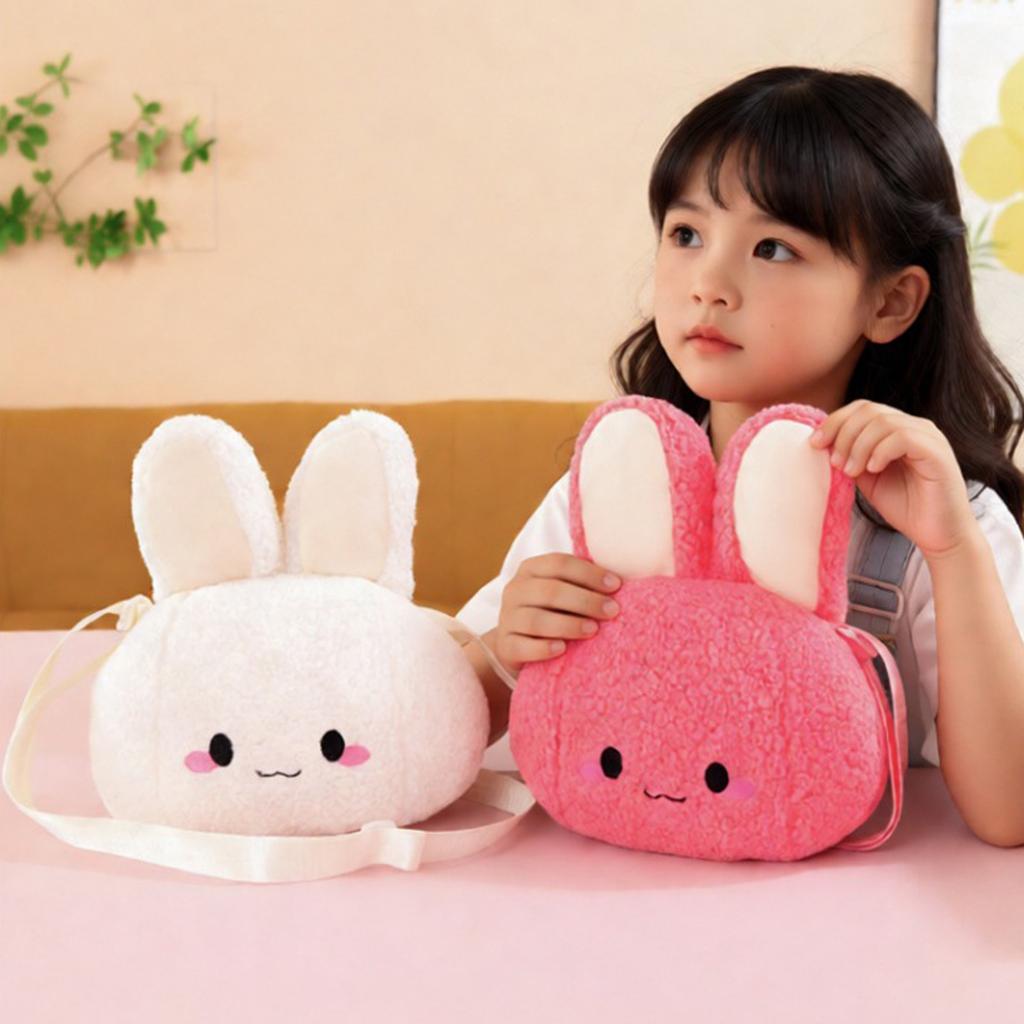 Süße Plüschtasche für Mädchen, Umhängetasche, Kinder-Cartoon-Crossbody-Tasche