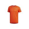 T-shirts Heren Oranje Ronde Hals Normale Rechte Pasvorm DZ9002
