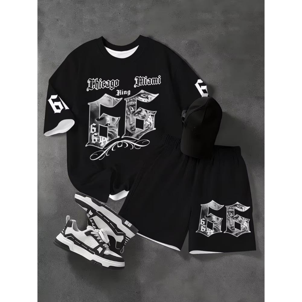 2 Stück Kinderkleidung Jungen Fußball-Outfit Schwarz Gelb Fußballtrikot Shorts Set, Leichte Sportkleidung für das Training
