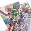 Plus Size Kawaii 3D Sky Island Series Cartoon Miniature Scene Stickers DIY Stacking Game Stickers Children's Festival Gifts