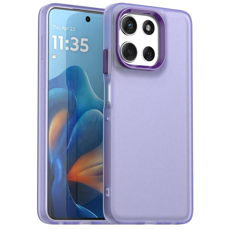 Anti-Drop Candy Color Case For Motorola Moto G56 Matte PC Transparent Back Case Moto G56 G66j G66y G86 Cover For Moto G56 Case