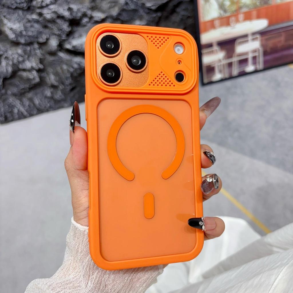 iPhone 17 Pro Max Magnetic Skin-Feel Transparent Drop-Proof Case
