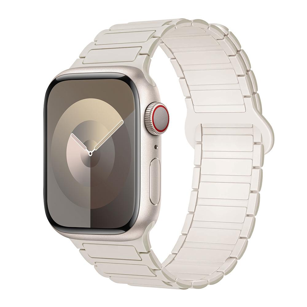 For Apple Watch Straps: 1-11 Generations / Ultra3 / SE3 Second Generation - Three-bead Silicone Magnetic Adhesive Straps
