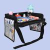 Kids Travel Tray for Car Seat Toddler Activity Tray with Tablet Holder Waterproof Drawing Board Storage Organizer Polyester