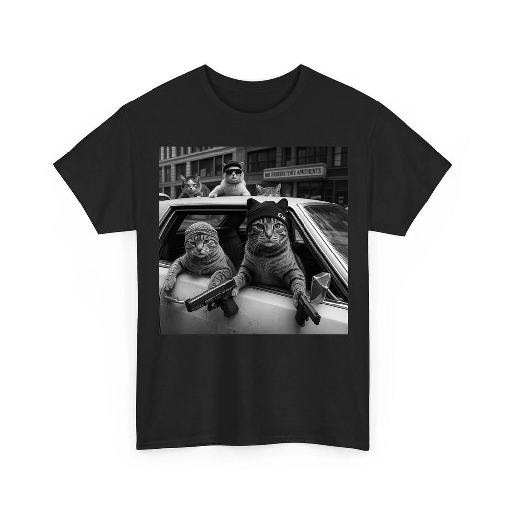 Gatti Gangster Divertenti Design di Strada Gatto Gangster Divertente T-Shirt Unisex