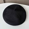 Light plate thin beret women's summer woven breathable bud hat versatile shopping sweet and gentle painter hat