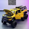 Large Size 1/24 Dodge Mammoth 6X6 Off-road Pickup Truck Children's Toy Car Simulation Alloy Car Model Ornament Boy Gift