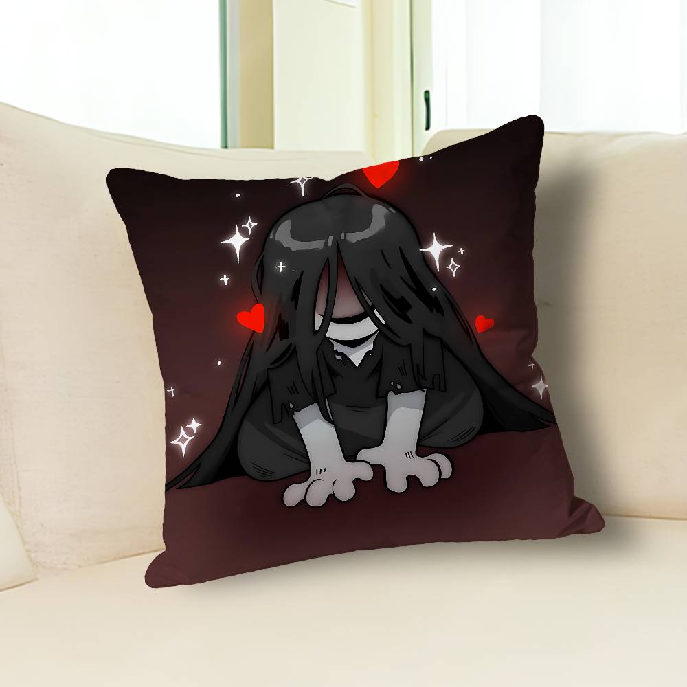 H-Homiciphers Mr C-Crawling Pillow Cases for Bedroom Living Room Sofa Home Decor Polyester Cushion Cover with Zipper