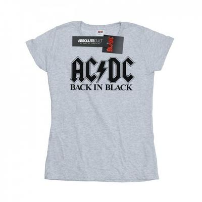 Womens/Ladies Back In Black Logo Cotton T-Shirt