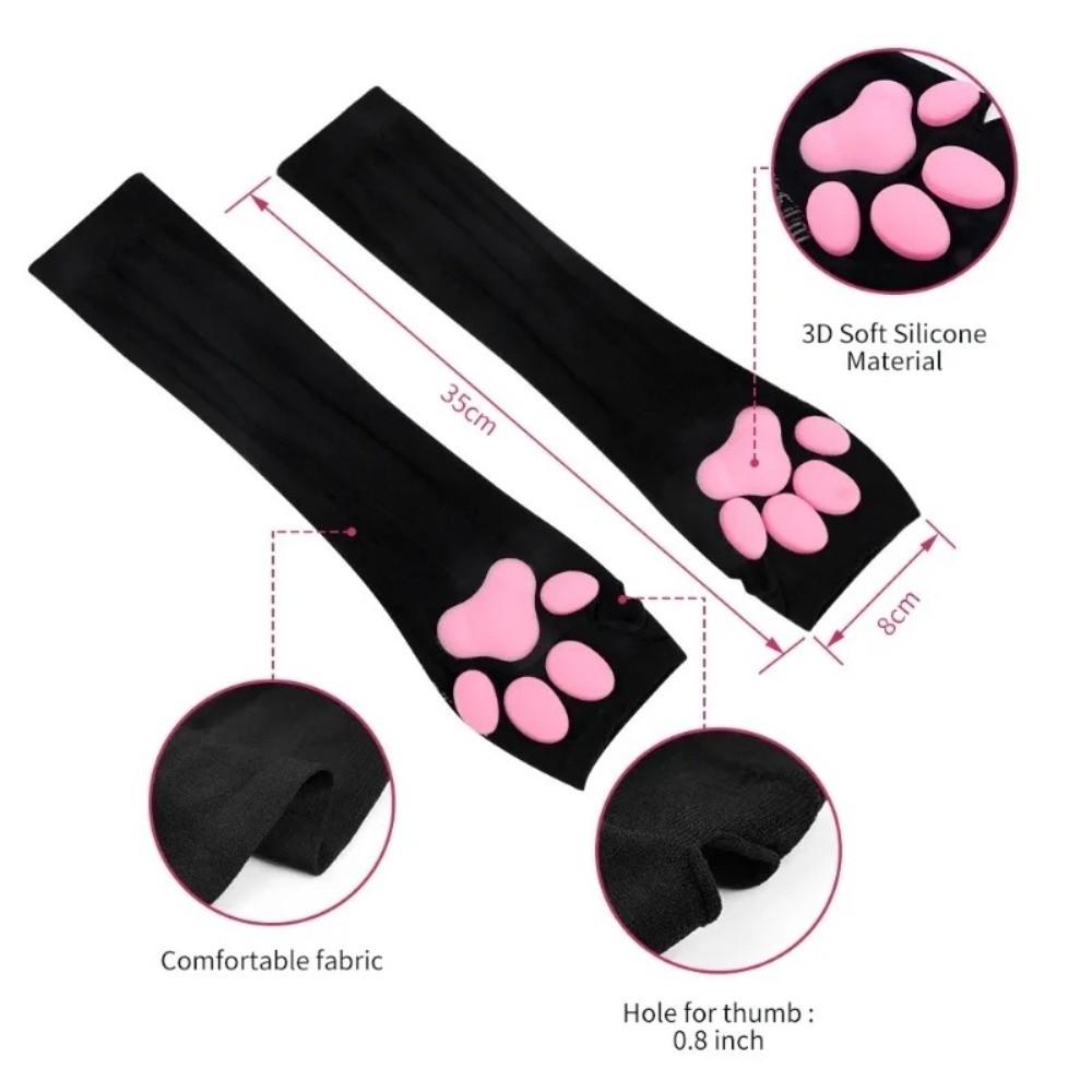 Quick-drying 3D Cat Claw Sunscreen Sleeves UV Protection Arm Sleeve New Hand Protector  Daily Use