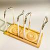 Nordic Style Cup Storage Rack Wooden Bottom Mug Display Stand Organizer  Kitchen