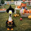 1 Set Halloween Porch Goose Outfits with Witch Hat Skirt Halloween Goose Costume Kit for Yard Decor Outdoor Terrace Fall Festiva