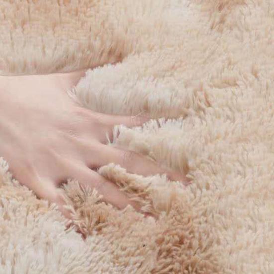 Cute Shaggy Bedside Blanket Floor Mat Carpet Household Living Room Bedroom Decor