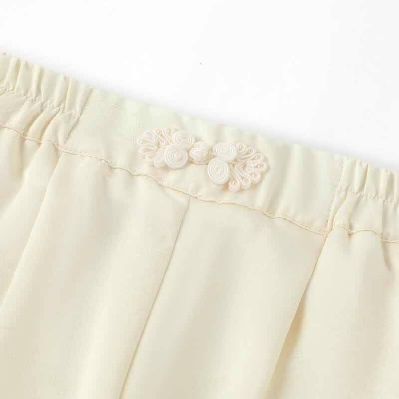 ABC KIDS New Chinese Style Jacquard Girls' Autumn Casual Pants
