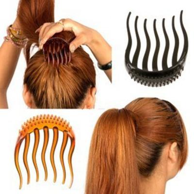 Fermaglio per capelli da donna, bastoncino soffice, forcina per capelli, strumenti per trecce in plastica, coda di cavallo, Bump It UP, pettine a clip, fermagli per capelli