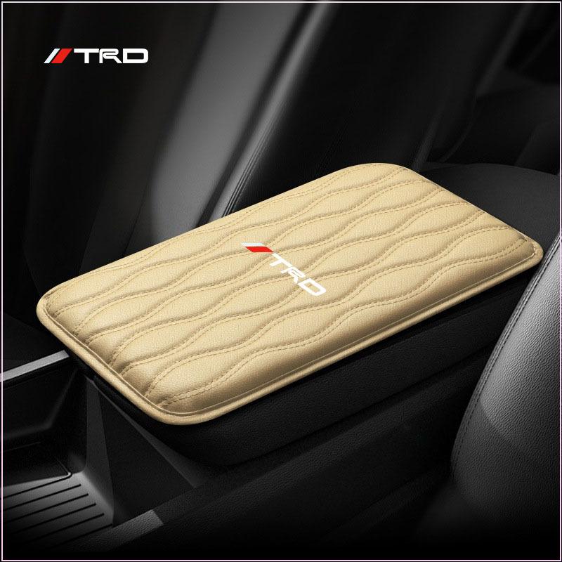 Leather Auto Armrest Pads Protective Waterproof Hand Cushion Styling for Toyota Trd Camry Prius Prado Corolla Prius Yaris Hilux CHR Camry Auris Vios