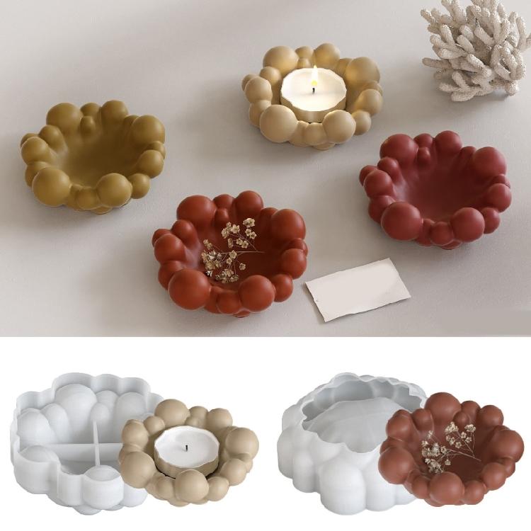 Multifunctional Cloud Shape Tray Molds Epoxy Resin Silicone Moulds Dish Moulds for Crafting Dishes and Vanity Organizers