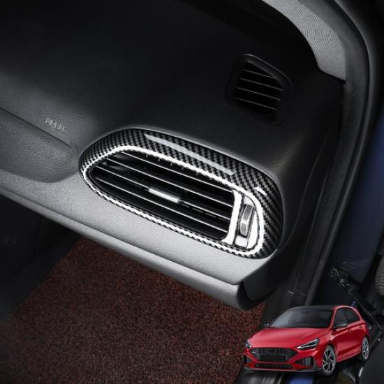Tuning Carbon Fiber Air Vent Outlet Cover Trim For Hyundai I30 I30N 2017-2025