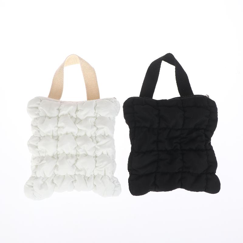 1Pcs Mini Cosmetic Pouch Cloud Waist Pack Lightweight Solid Secure Button Closure With Decorative Coin Purse And Headphone Bag