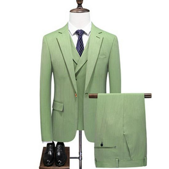 Men's Trendy Business Casual Suit Set for Work, Interviews, and Weddings