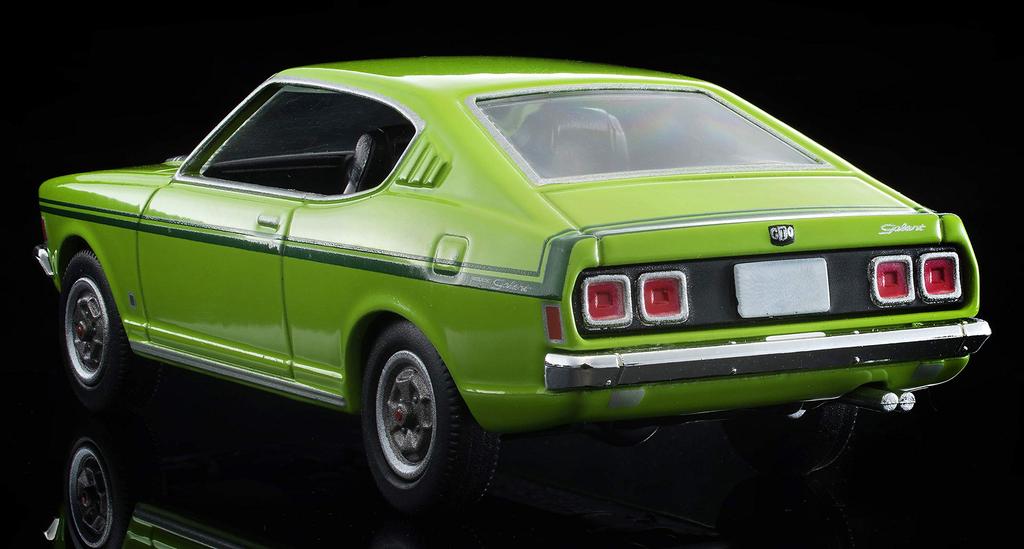 Tomytec Tomica Limited Vintage Neo Mitsubishi Colt Galant GTO MR 1970 Finished Model 1/64 LV-N204d Model, Yellow-Green,