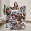 Cute House MD James Wilsons Knitted Blanket Plush Throw Blankets Bedding Couch Decoration Ultra-Soft Warm Bedspread