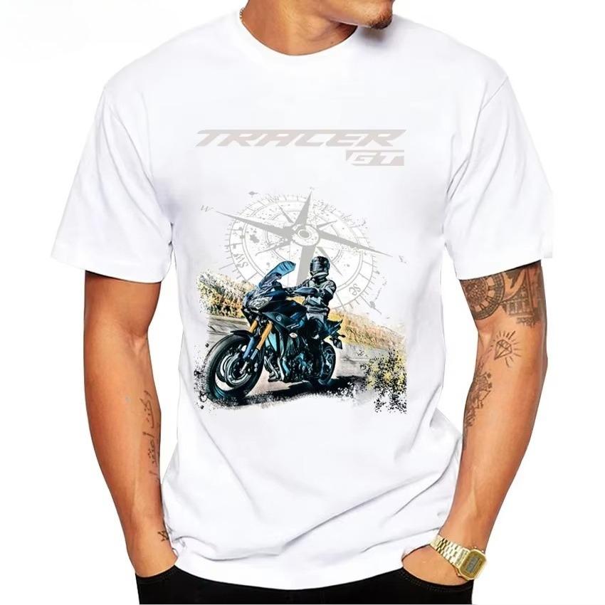 Tracer 9 GT Motorcycle 2025 Rider T-Shirt New Summe Men's Short Sleeve Moto Sport Boy Casual Tees Cool Riding Tops