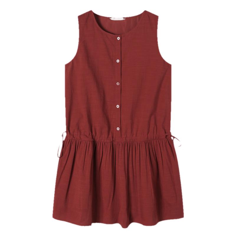 TonLion 2026 Summer Drawstring A-Line Dress