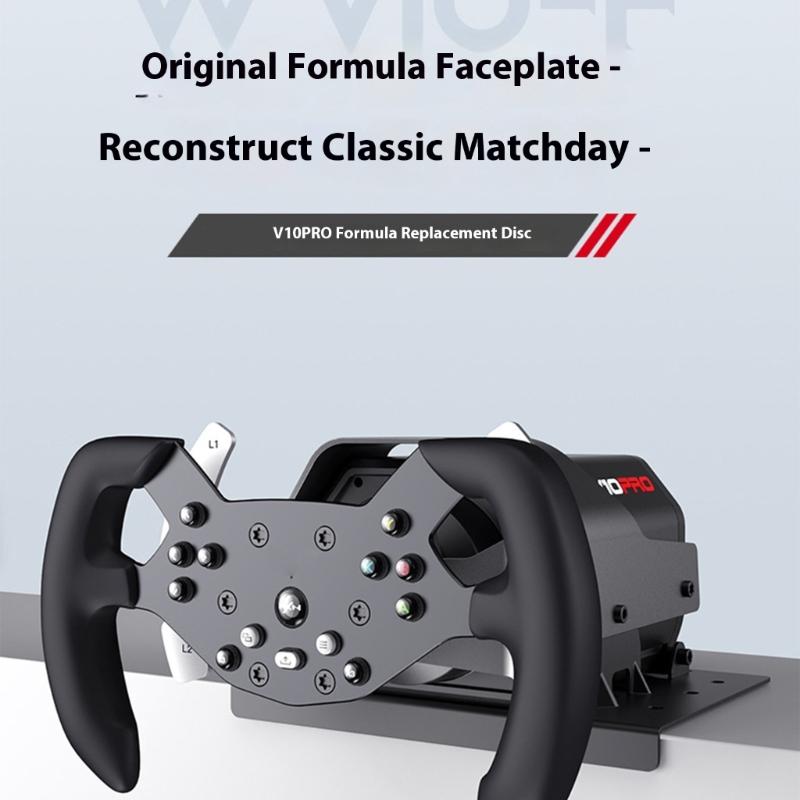 Upgrades Formulas Racing Wheel Replacement Lightweight Aluminum Ergonomic Grip Suitable for V10 & V10Pro Simulation
