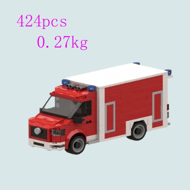 Spot small particle assembly building blocks MOC-52947 37375 city vehicle rescue vehicle educational toy building model gift set