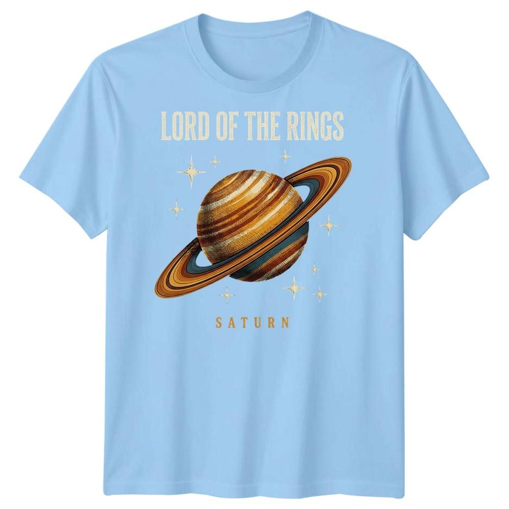 Saturn Planet Unisexs T Shirt Solar System Stars Universe Sunny Gift Tee S