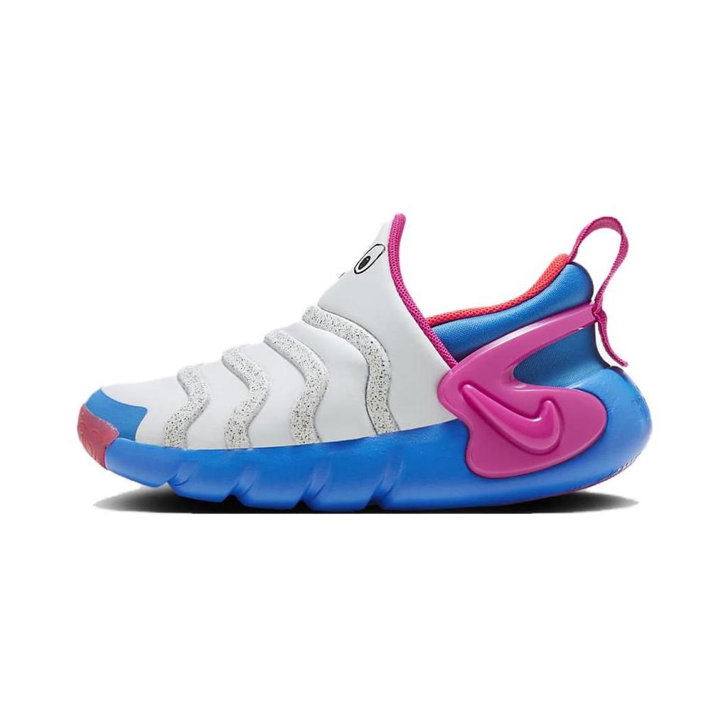 Nike Dynamo GO Slip Resistant Low top Kids Lifestyle Shoes White Blue Pink Children Aged 3 7 Years Old FB9100-400
