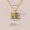Vintage Style Book Pendant Necklace Antique Porcelain Pendant Necklace  Jewelry Accessory